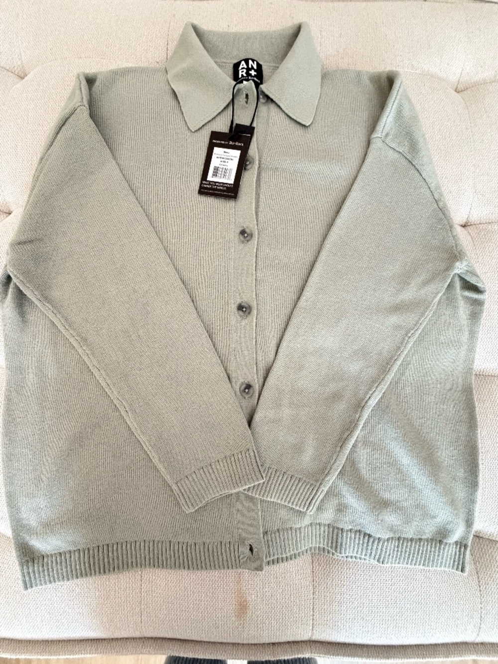 Alp N Rock 100% Organic Cotton Cardigan Sweater in Small Size